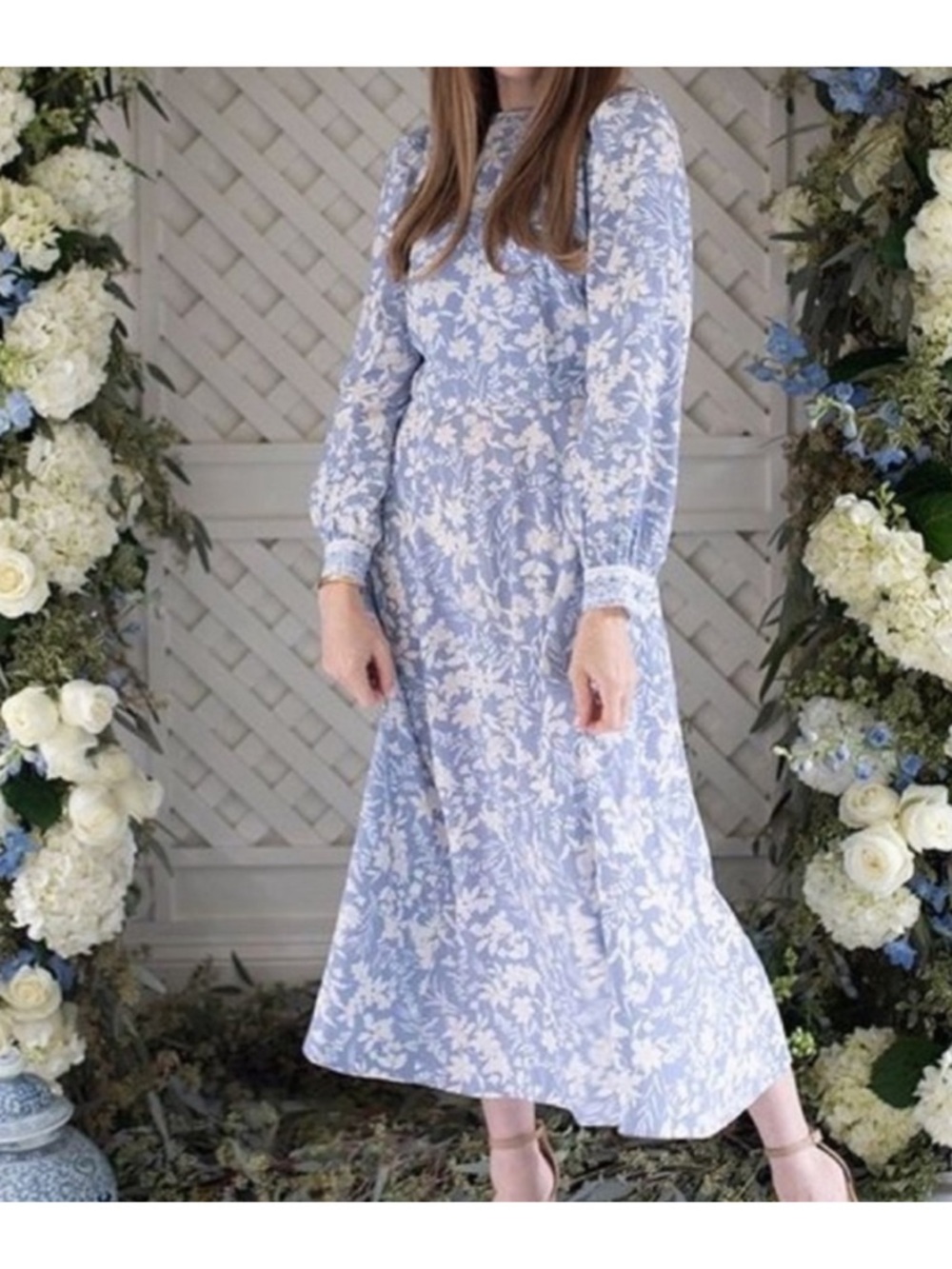 ANTONIO MELANI x Born On Fifth Alizee  Floral Midi Dress Size 8